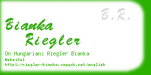 bianka riegler business card